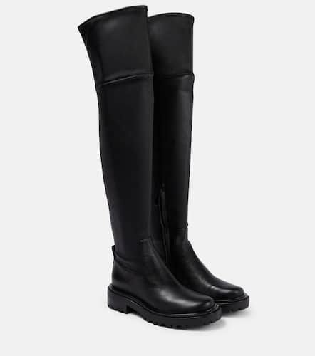 Utility Lug leather over-the-knee boots - Tory Burch - Modalova