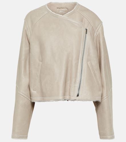 Ostya shearling-lined leather jacket - Isabel Marant - Modalova