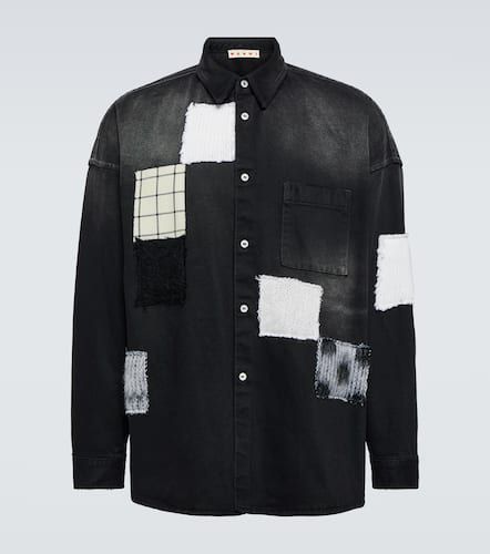 Camisa de algodón con patchwork - Marni - Modalova