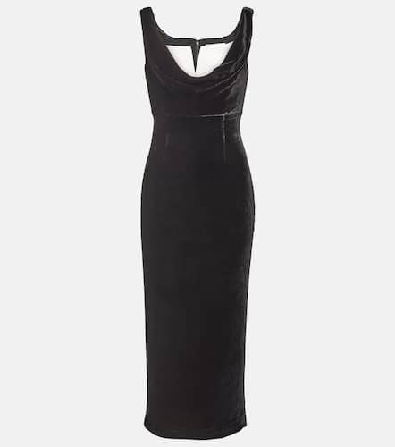 Off-shoulder velvet midi dress - Roland Mouret - Modalova