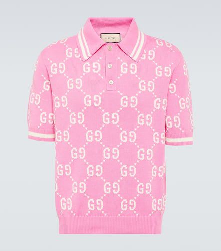 Gucci GG intarsia cotton polo shirt - Gucci - Modalova