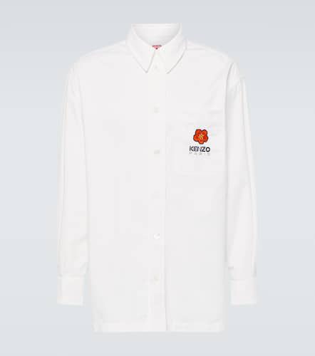 Camicia oversize in cotone con ricamo - Kenzo - Modalova