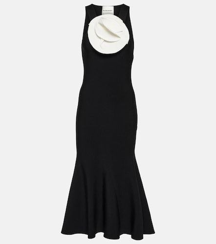 Abito midi con applicazioni floreali - Roland Mouret - Modalova