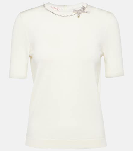 Embellished virgin wool sweater - Valentino - Modalova