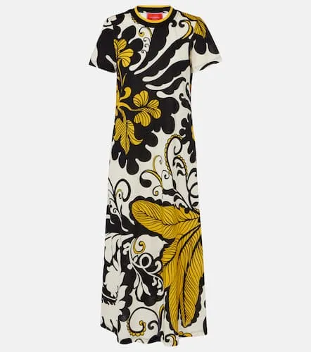 Meditation floral cotton midi dress - La DoubleJ - Modalova