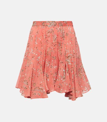 Minifalda Anael de algodón y seda floral - Isabel Marant - Modalova