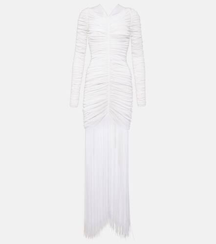 Guisa fringed shirred silk-blend gown - Khaite - Modalova