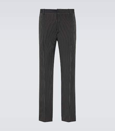 Pinstripe wool and mohair suit pants - Alexander McQueen - Modalova