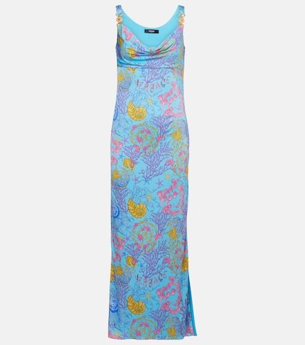 Underwater Barocco draped jersey gown - Versace - Modalova