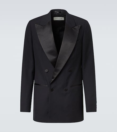 Giacca doppiopetto in lana e seta - Dries Van Noten - Modalova