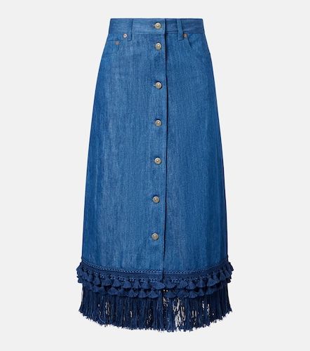 Midirock aus Denim - Valentino Garavani - Modalova