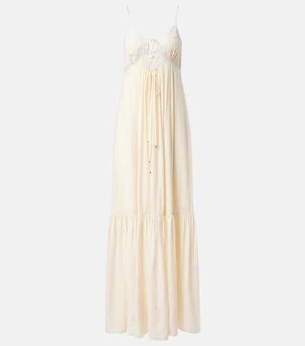 ChloÃ© Silk crÃªpe de chine and lace gown - Chloe - Modalova