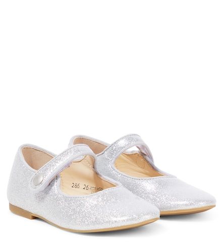 Daisy Baby metallic leather slides - Pom d'Api - Modalova