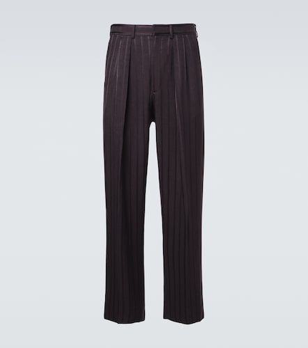 Pantaloni regular in jacquard a righe - Tom Ford - Modalova