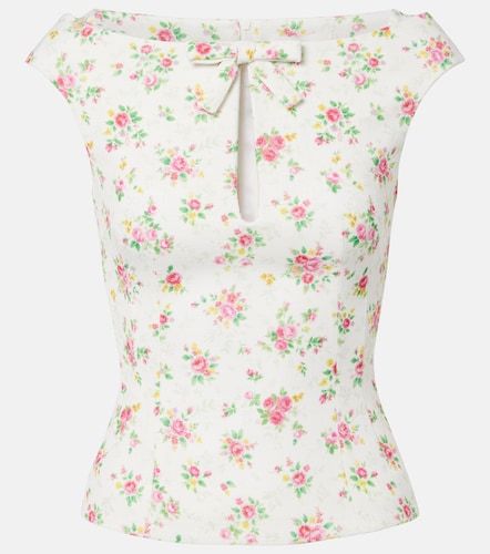Top con stampa floreale e fiocco - Shushu/Tong - Modalova