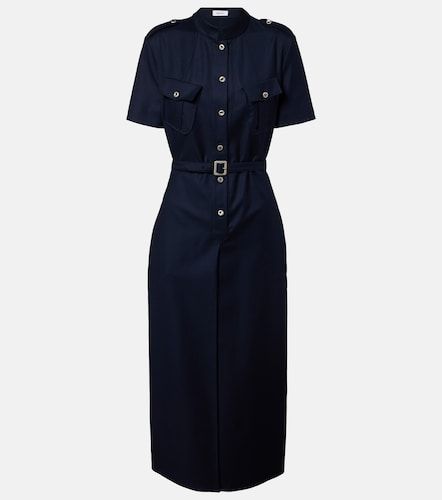 Hemdblusenkleid aus Woll-Gabardine - McQueen - Modalova