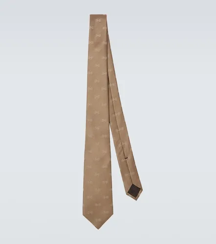 Corbata de jacquard de seda con Horsebit - Gucci - Modalova