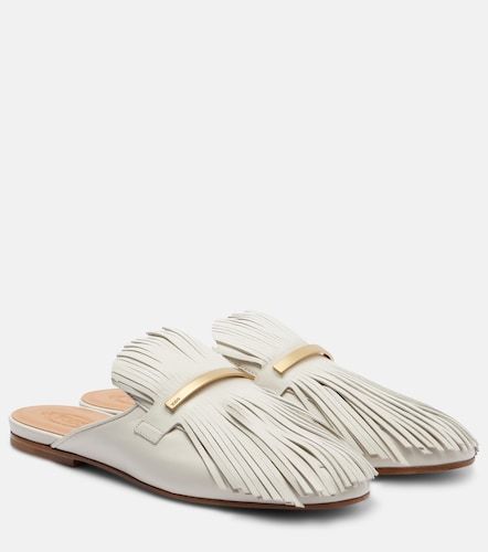 Tod's Mules in pelle con frange - Tod's - Modalova