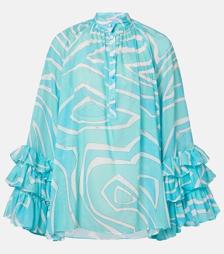 Pucci Marmo ruffled cotton blouse - Pucci - Modalova