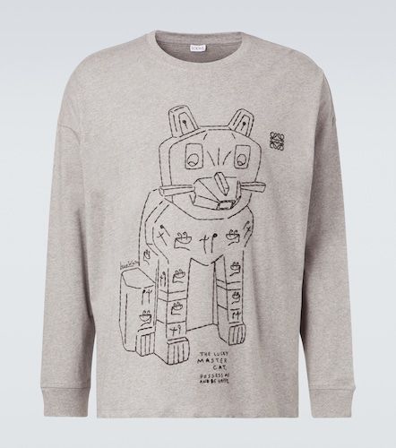 X Louis Wain camiseta de jersey de algodón bordada - Loewe - Modalova