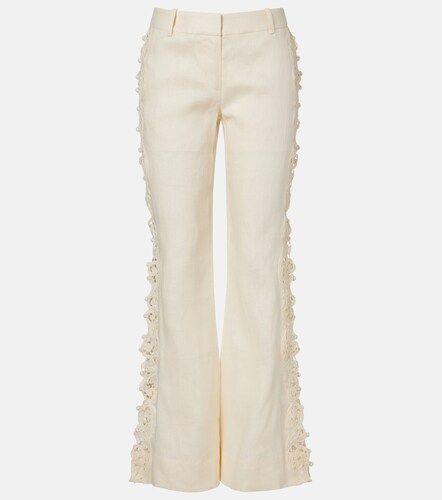 Awaken embroidered linen flared pants - Zimmermann - Modalova