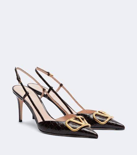 VLogo 80 leather slingback pumps - Valentino Garavani - Modalova