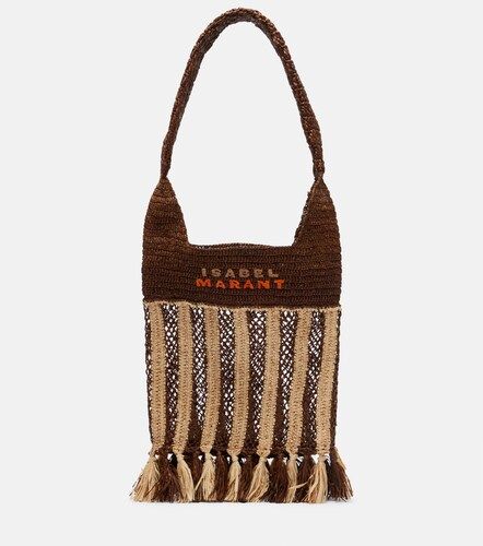 Shopper Praia in rafia a righe - Isabel Marant - Modalova
