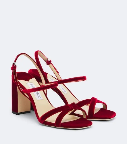 Jimmy Choo Sandalen Elsy aus Samt - Jimmy Choo - Modalova