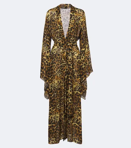 Leopard-print georgette kaftan - Johanna Ortiz - Modalova