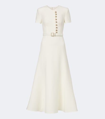 Belted wool and silk cocktail dress - Roland Mouret - Modalova