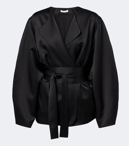 The Sei Belted silk blouson jacket - The Sei - Modalova