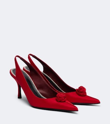 Slingback-Pumps aus Satin - Magda Butrym - Modalova