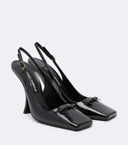 Slingback-Pumps aus Lackleder - Dolce&Gabbana - Modalova