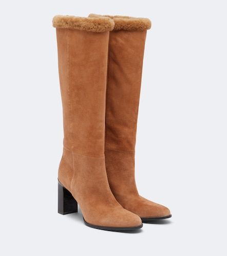 Botas altas Bibi de ante con borrego - Jimmy Choo - Modalova