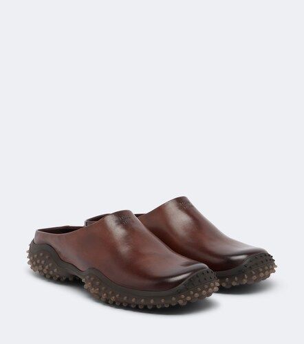 Miu Miu Mules de piel - Miu Miu - Modalova