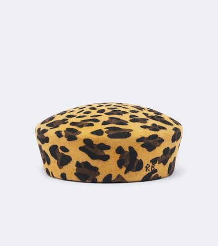 Cappello con stampa leopardata e logo - Ruslan Baginskiy - Modalova