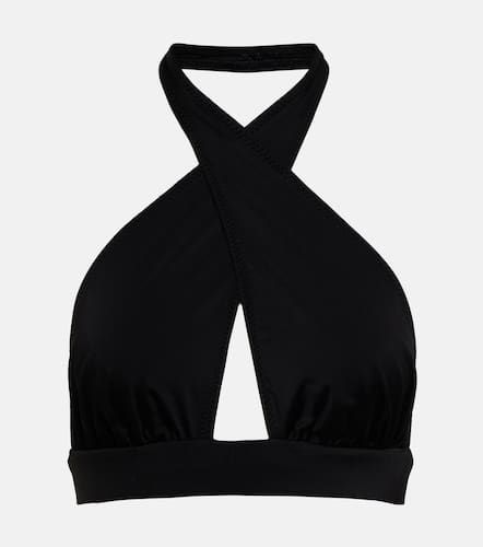 Crossover halterneck bikini top - Norma Kamali - Modalova