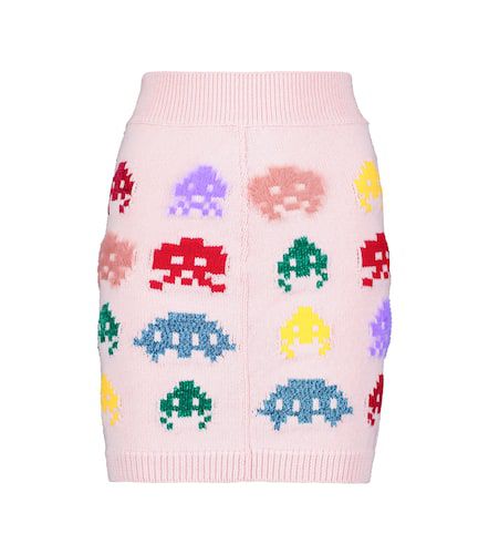 Intarsia knit wool-blend miniskirt - Stella McCartney - Modalova