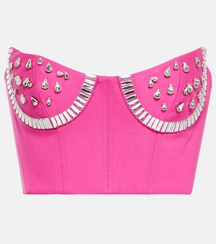 Area Top bustier con cristalli - Area - Modalova