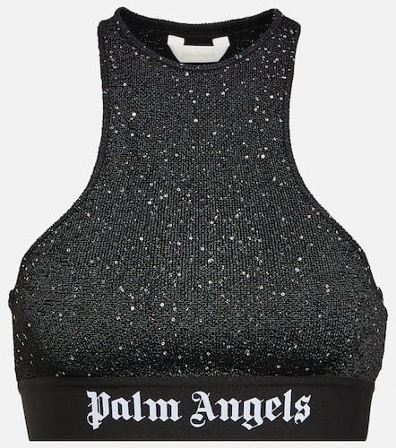 Palm Angels Printed logo bra top - Palm Angels - Modalova