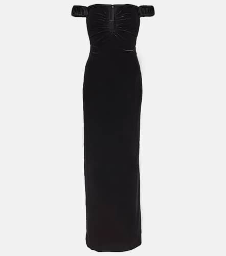 Off-shoulder velvet gown - Roland Mouret - Modalova