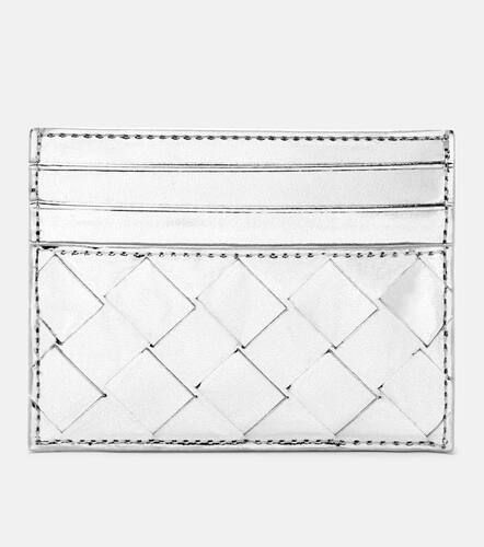 Intrecciato metallic leather card holder - Bottega Veneta - Modalova