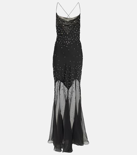 Embellished chiffon maxi dress - Rabanne - Modalova