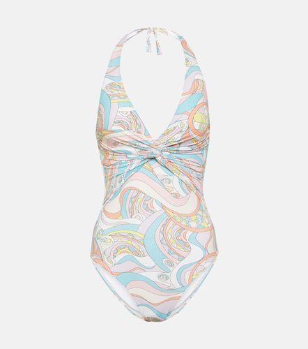 Zanzibar printed halterneck swimsuit - Melissa Odabash - Modalova