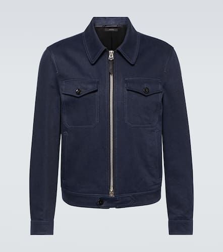 Cotton and linen blouson jacket - Tom Ford - Modalova