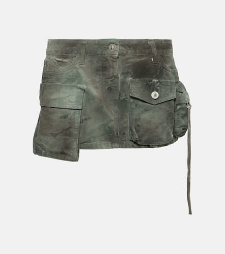 Low-rise cargo denim miniskirt - The Attico - Modalova