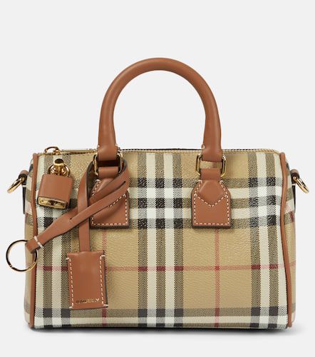 Check Mini canvas tote bag - Burberry - Modalova