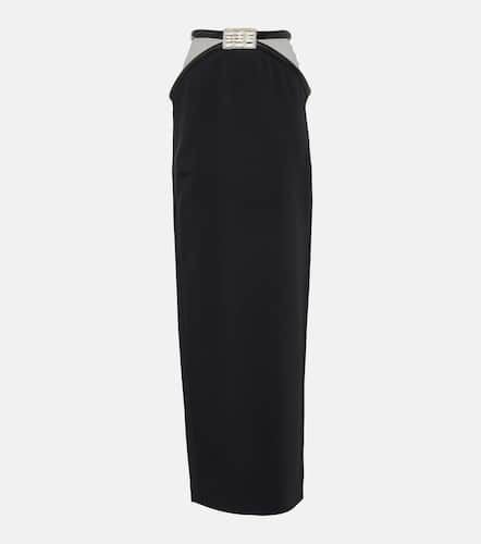 Embellished cutout cady maxi skirt - David Koma - Modalova