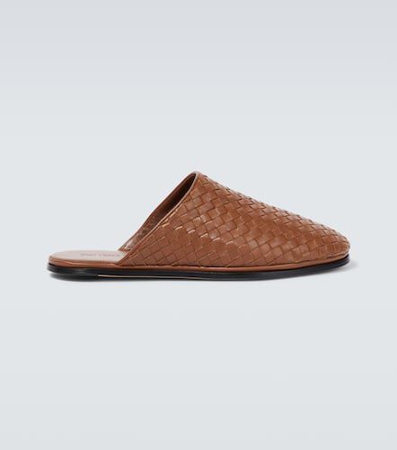 Intrecciato leather slippers - Bottega Veneta - Modalova