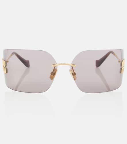 Miu Miu Logo square sunglasses - Miu Miu - Modalova